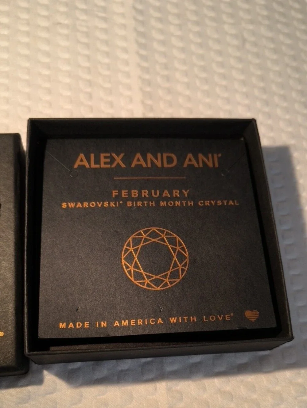 Alex and Ani February Swarovski Birth Month Crystal  Gold Accent  Bracelet